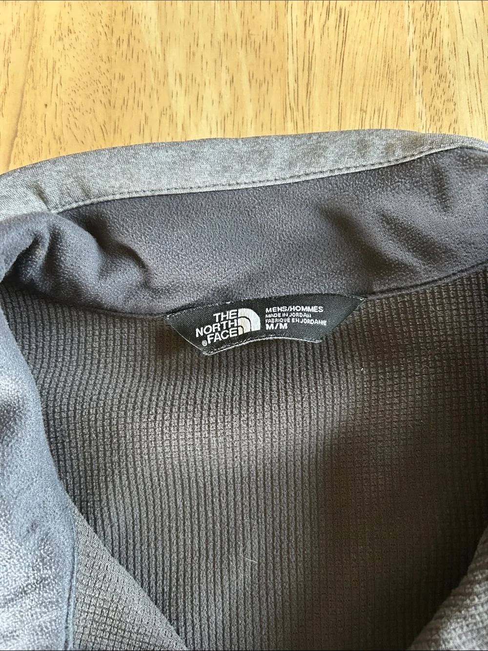 The North Face Men's Heather Gray Softshell Vest - Full Zip